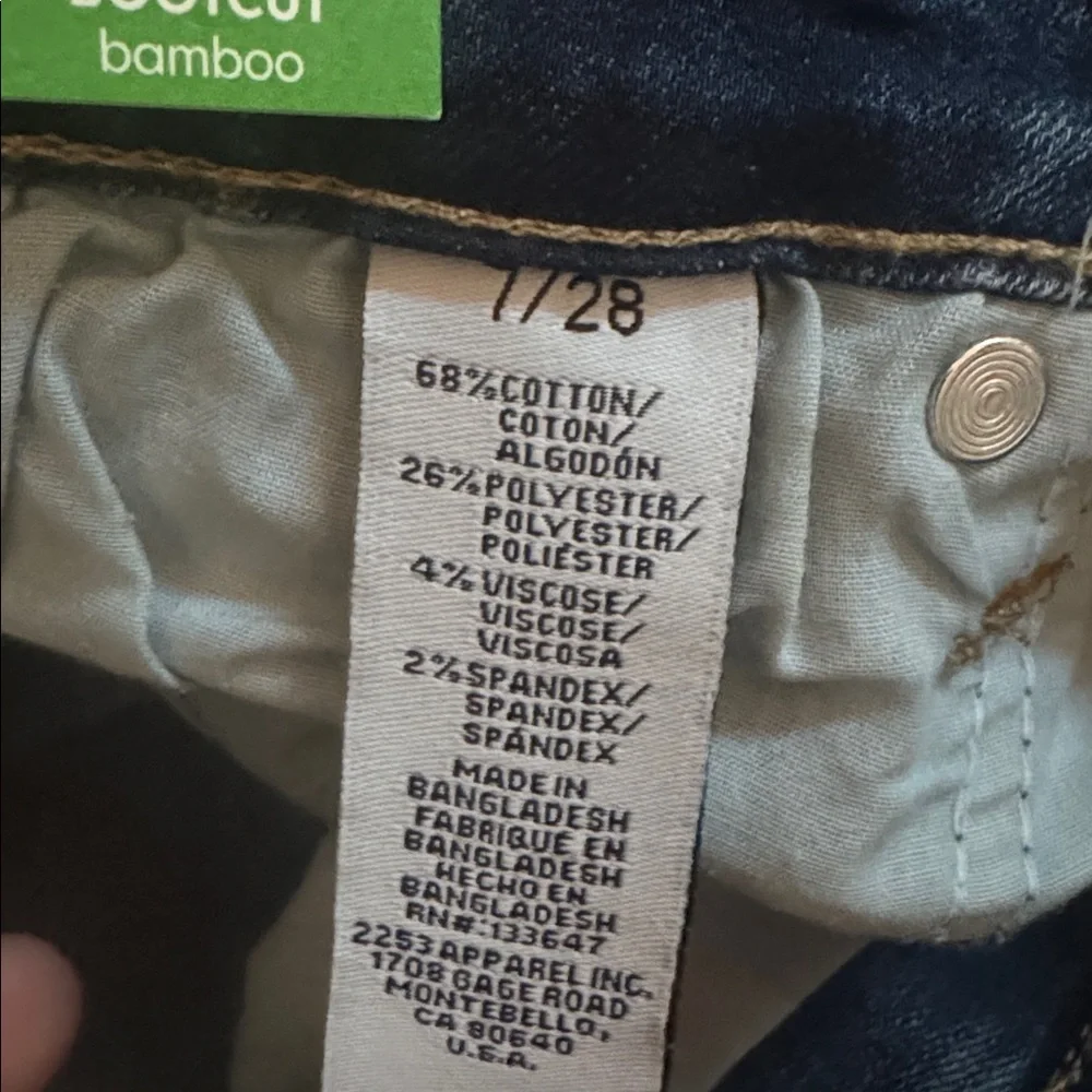 RE Generation Bonnie Mid-Rise Bootcut Bamboo Denim Every Day Jeans Pants NWT New - Picture 7 of 7